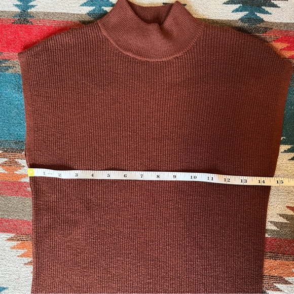 🍷Sweater Dress. Warm Chestnut Brown. Fitted XS with Lots of Stretch - Picture 8 of 10